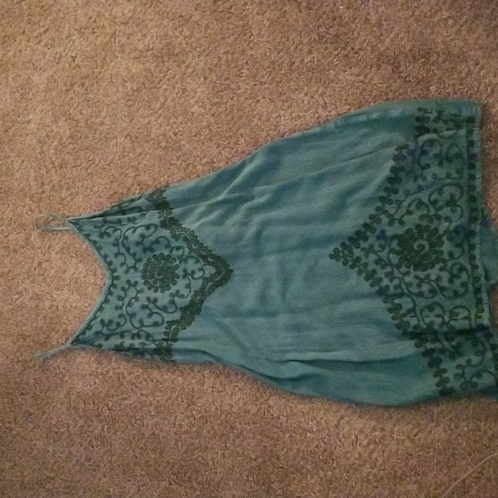 Unique earthbound trading company embroidered dress